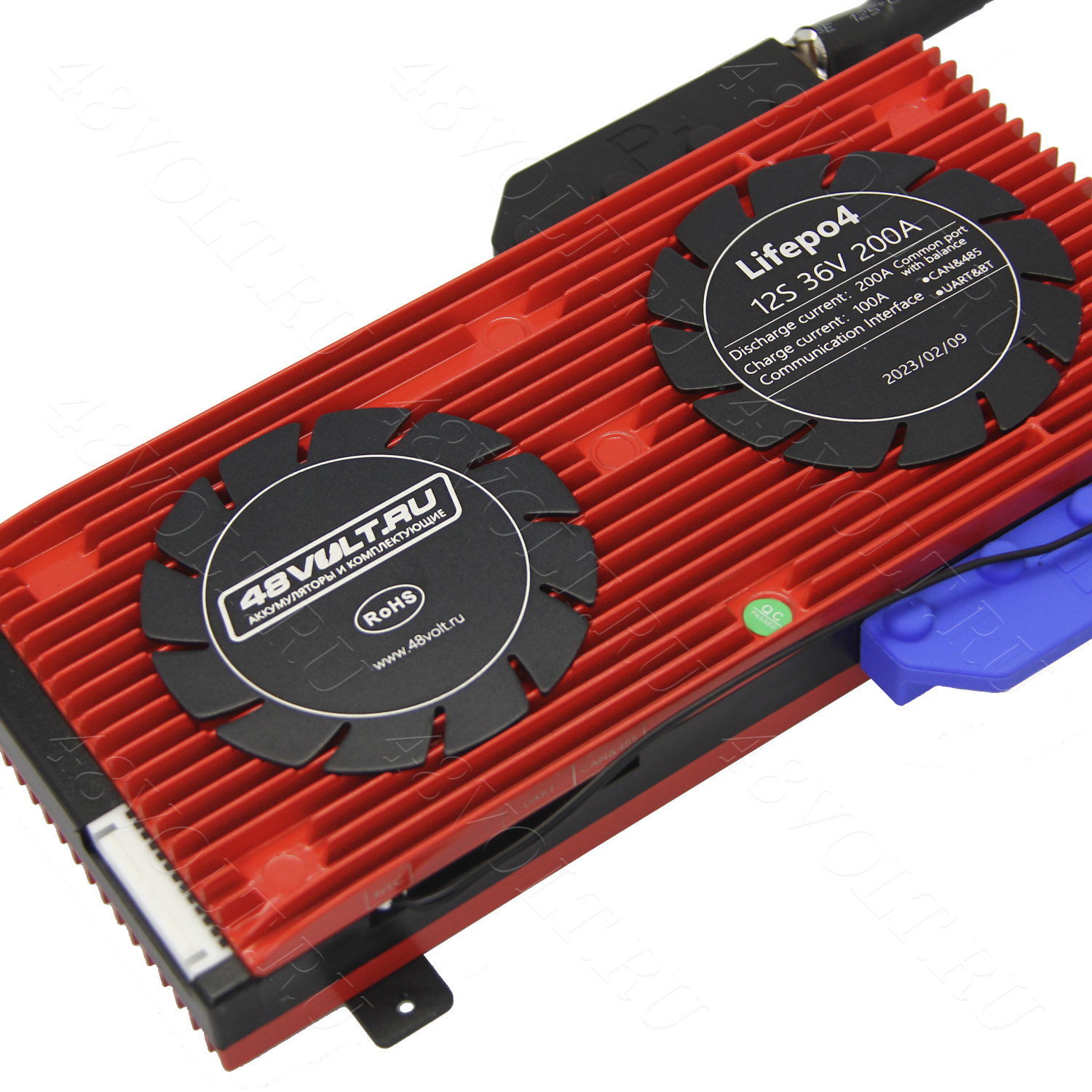 BMS LiFePO4 SMART 12s 36v 200A common port